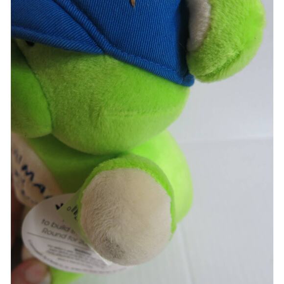 Commonwealth Y2K*NWT* MILLANIMALS Baby Marlon Teddy Bear 10" Green 01-01-00 Toy - Picture 7 of 7
